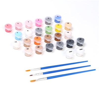 Картина по номерам на холсте с подрамником «Яркие бульдоги», 40×50 см