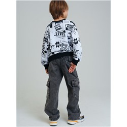 Брюки текстильные джинсовые для мальчиков