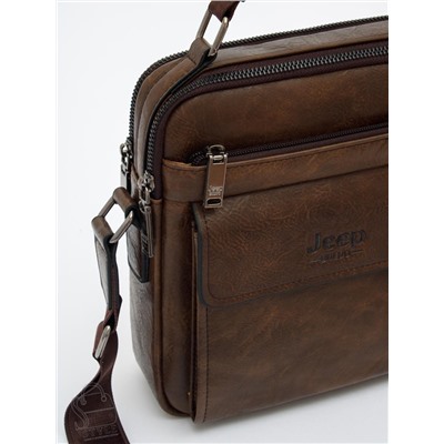 Сумка мужская 8805-2 brown Jeep в Новосибирске