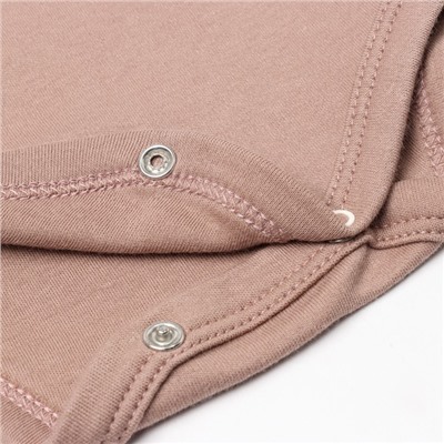 Боди с длинным рукавом «Крошка Я» Fun, рост 68-74 см, бежевое