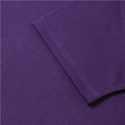 Футболка для девочки однотонная ATA kids, фиолетовая, рост 104 см