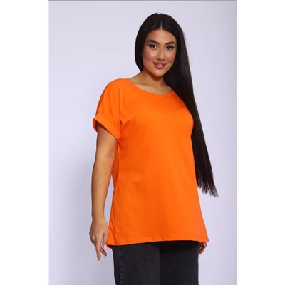 Футболка без рисунка с отворотами на рукавах, хлопок 100%, Арт. 561 НАТАЛИ, 1070920