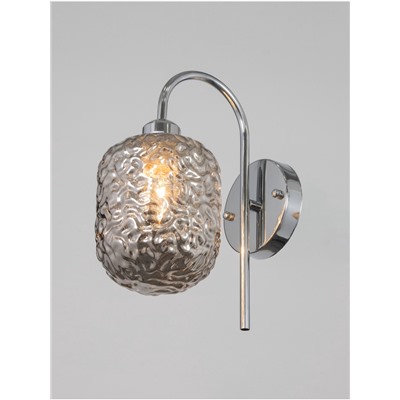 Бра BayerLux «Нью-Йорк», 1×15 Вт, Е27, хром, 24×14×30×100 см