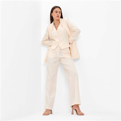 Пиджак женский MIST: Classic Collection, размер 46, бежевый