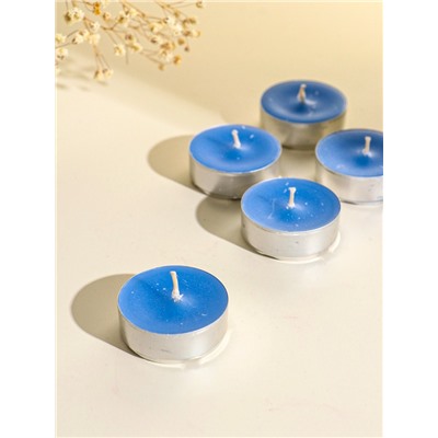 Набор свечей ароматических чайных 12 шт., d=37 мм, 15 г, 4 ч. горения, утренняя роса