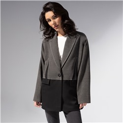 Жакет с контрастными швами, Решительный ход