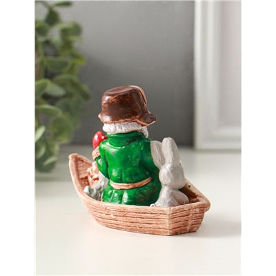 Фигурка гипс «Дед Мазай», 9×11×7 см