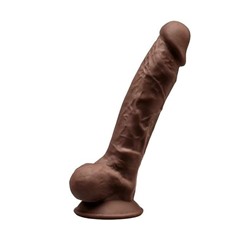 Коричневый фаллоимитатор SILEXD Model 1 7’’ - 17,5 см.