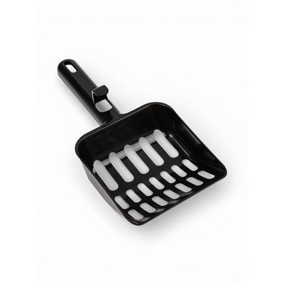 Туалет, 36×28×14 см, с боковым входом, бортами и совком, коричневый