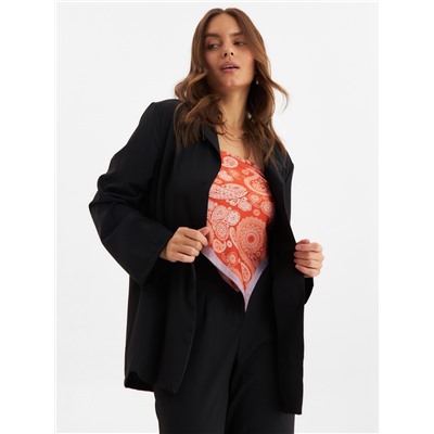 Костюм женский (жакет, брюки) MINAKU: Green trend, размер 48, чёрный