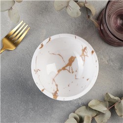 Пиала «Аура», 11.5×5.5 см, цвет бело-золотой