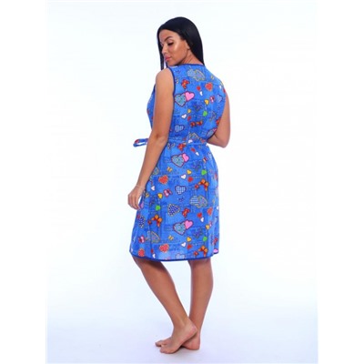 Халат "Мальвина" на молнии, бязь (В ассортименте)