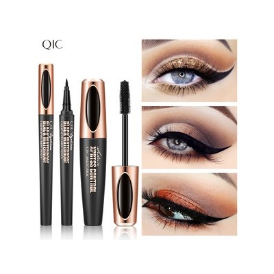 Million Pauline Набор Тушь для ресниц  и подводка для глаз 4D эффект, цвет черный