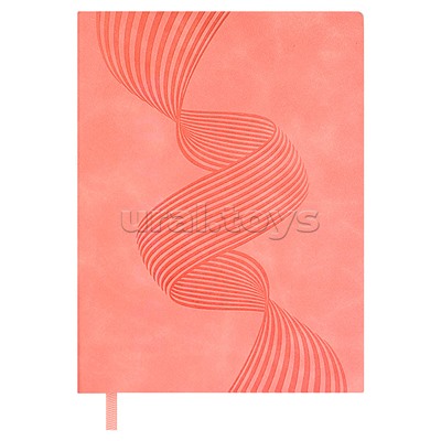 Ежедневник недатированный Escalada, А6+, 160 л., Бейбискин розовый