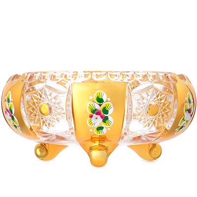 588-052 Конфетница 15см..GOLDEN/стекло(х24)
