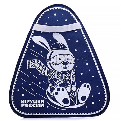 Ледянка c принтом 42*48 см темно-синяя