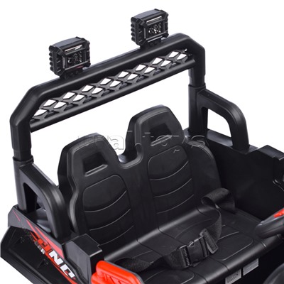 Электромобиль "Автокросс" на аккумуляторе, с р/у управлением, в коробке (красный)