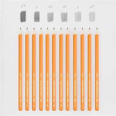 Набор карандашей черногр. 12шт 1696/12 Koh-I-Noor