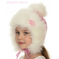 244-З Шалунья Ушанка для девочки (48-50)