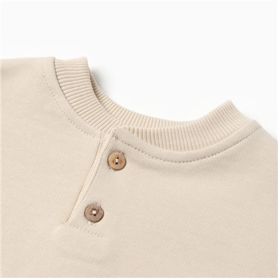 Толстовка детская MINAKU: Basic Line BABY, рост 62-68 см, бежевая