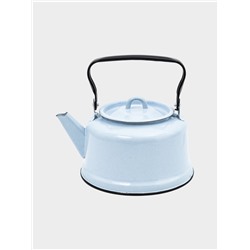 УЦЕНКА Чайник 3.5 л б/деколи(голубой) эм.крышка, закатное дно