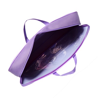 Папка для чертежей и рисунков А3, 470×350×75 мм, с ручками, текстильная, ПМД 3-20-4 «Девочка в наушниках» 71720