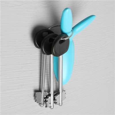 Крючок мебельный CAPPIO RABBIT, двухрожковый, цвет голубой