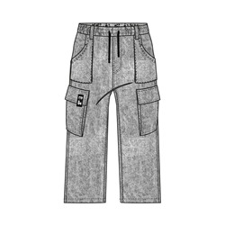 Брюки текстильные джинсовые для мальчиков