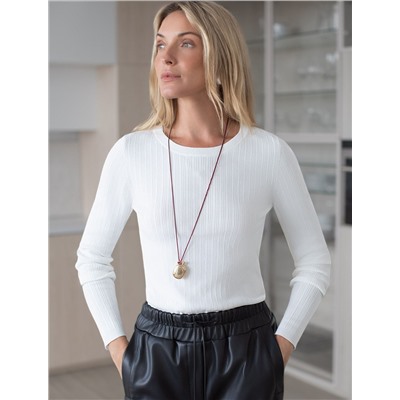 Джемпер тонкой вязки из вискозы с нейлоном