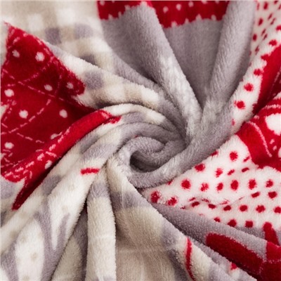 Плед «Этель» «Скандинавия», 180×200 см, корал-флис