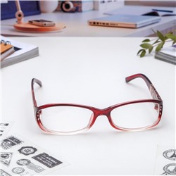 Готовые очки Восток 6618, бордовые, -3.5