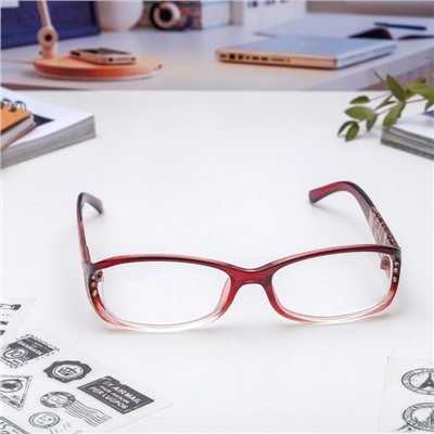 Готовые очки Восток 6618, цвет бордовый, -5,5