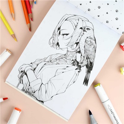 Книжка-раскраска 145х210 мм 32л "Современная раскраска" "ЛЮБИМЫЕ ПИТОМЦЫ" 70890 Феникс