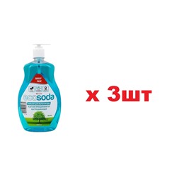 EcoSoda Бальзам для мытья посуды и детских принадлежностей 1л 3шт