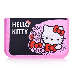 Пенал корпусный Hello Kitty. Размер: 19*11 см. Жесткий каркас прямоугольной формы на картоне с закругленными краями. Корпус покрыт полиэстером 210 ден. По краям имеется текстильная отделка. Одинарный пенал без наполнения закрывается с помощью молнии. Внут
