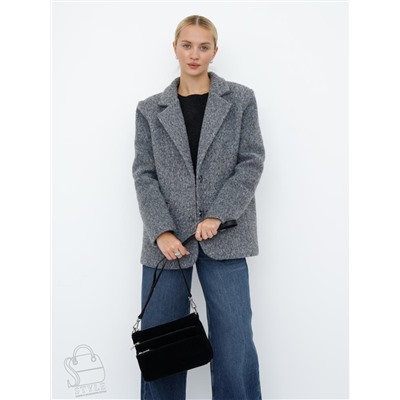 Сумка женская кожаная 8269PEF black Polina&Eiterou  в Новосибирске