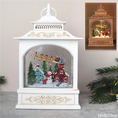 Светильник Новогодний светодиодный 18x8x27 см / WDL-24007B /уп 8/ музыкальный