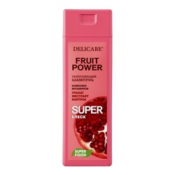 Шампунь для волос Delicare Fruit Power, укрепление и суперблеск, с гранатом, 280 мл