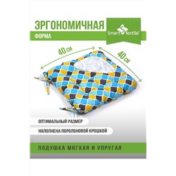 Подушка для мебели из рогожки 40*40см НАТАЛИ, 1072133