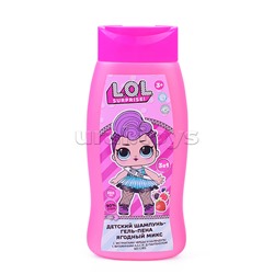 Детский шампунь-гель-пена для ванн "Лол" с экс. череды и кален, 250мл, Ягодный Мик.