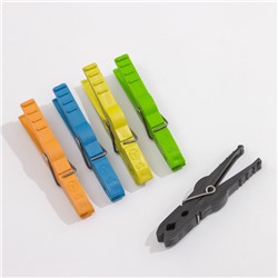 Прищепки бельевые на подвеске «Кубаночка», 8 см, 45 шт., цвет МИКС