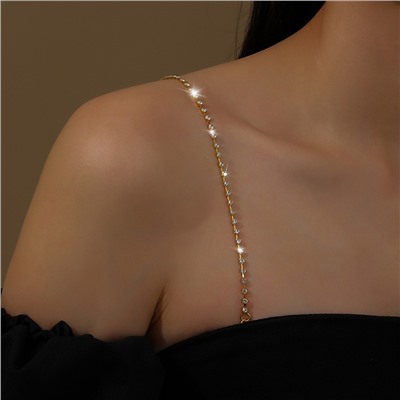 Бретели блестящие со стразами для бюстгальтера, Комплект 2 штуки.