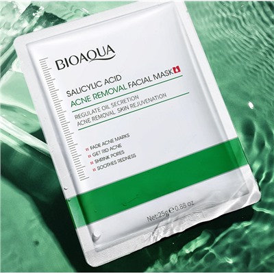 Тканевая маска с салициловой кислотой для проблемной кожи Bioaqua