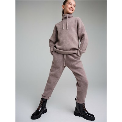 Комплект трикотажный для девочек: джемпер, брюки