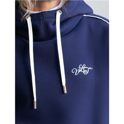 Худи среднего объема из эластичного футера трехнитики c начесом