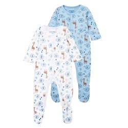 Комбинезон детский трикотажный для мальчиков, 2 шт в комплекте