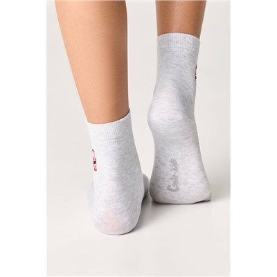 Детские носки CONTE-KIDS Однотонные хлопковые носки с вышивкой TIP-TOP
