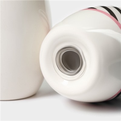 Набор для специй Доляна «Тропики», солонка, перечница, 130 мл, на подставке, доломит, разноцветный