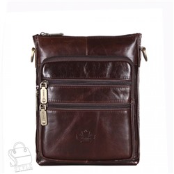 Сумка мужская кожаная кожаный  22332-2Z brown Zinimsk