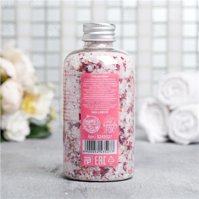 Соль для ванны с лепестками роз «Вдохновляй красотой», 370 г, BEAUTY FOX